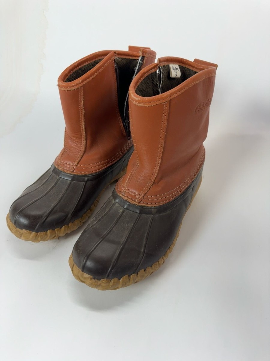 Cabelas Steel Shank Insulated Duck Boots With Leather Rubber