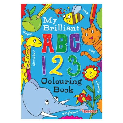 ABC 123 Colouring Book - A4 Kids Childrens Activity Learn To Write Letters Books