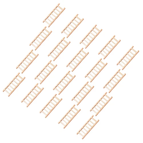 Accesorio de escalera artesanal hágalo usted mismo decoración de escalera miniatura 20 un. mini escalera de madera - Imagen 8 de 13