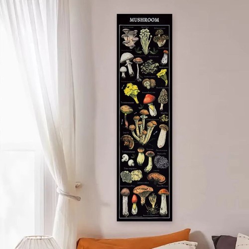 with Tassel Botanical Art Tapestry Wooden Stick Background Wall Tapestry Wall - Picture 6 of 12