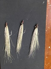 Saltwater Flies Set Of 3 Bead Chain Dna/ Mirror Image Clousers Size 4 ,Bonefish