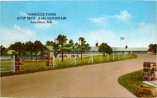 Morrilton AR- Arkansas, Winrock Farm Atop Mountain, Vintage Postcard A/T