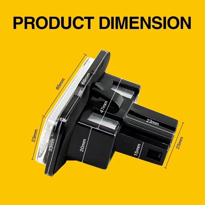 For 2003-2009 Mercedes-Benz E-Class W211 White 18-SMD LED License Plate Lights - Image 4 of 4