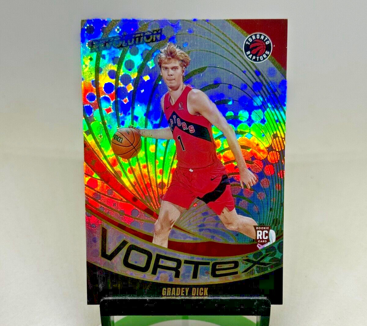 2023-24 Panini Revolution NBA Vortex 5 Gradey Dick RC Toronto Raptors