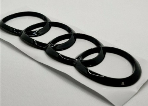 logo posteriore Cofano stemma AUDI 192x65mm A5 A7 nero curvo - Foto 2 di 2