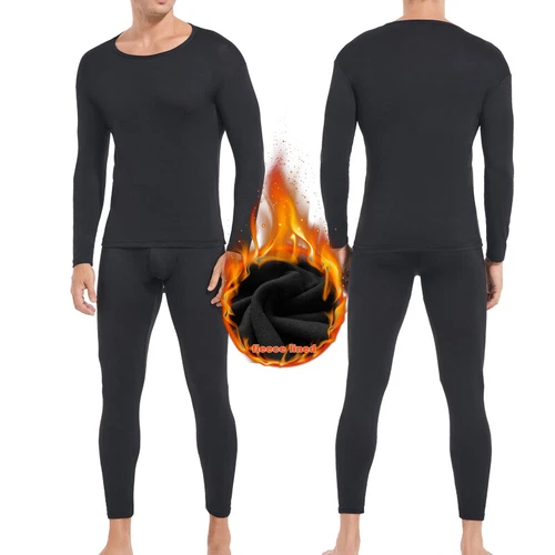 Herren Thermo Long Johns Warme Unterwäsche Top + Hose 2-teiliges Set Basisschicht - Bild 24 von 32