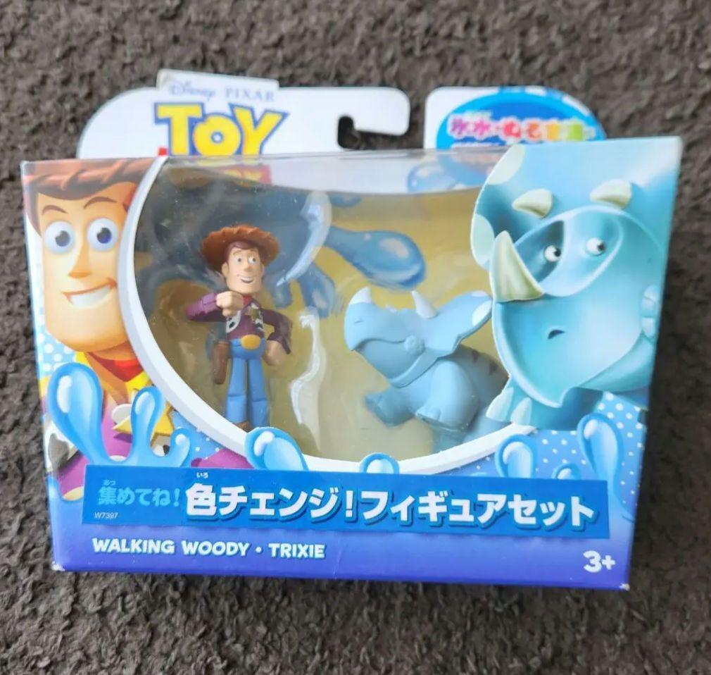 Toy Story Color Change Figure WOODY and TRIXIE  Out of Print Rare Disney x Pixar