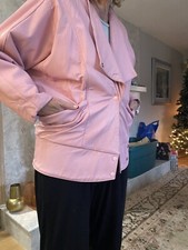 Lamarque ?vintage Jacket Pink Leather 80s Style Moto Sz M Euc Msrp $1150