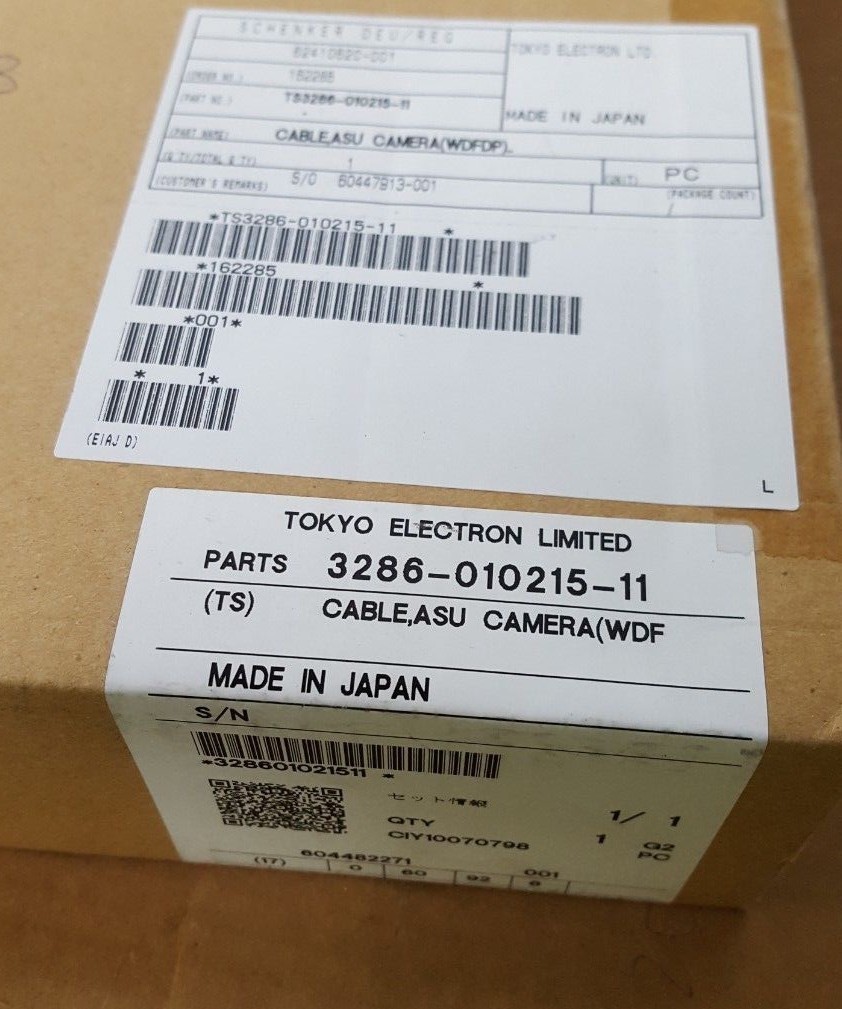 TOKYO ELECTRON TS 3286-010215-11 CABLE ASU CAMERA WDFDF (BR2.1B4)