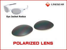 Lente polarizada negra flash LINEGEAR para chaqueta Oakley Eye REDUX [EJR-FB-POLA]