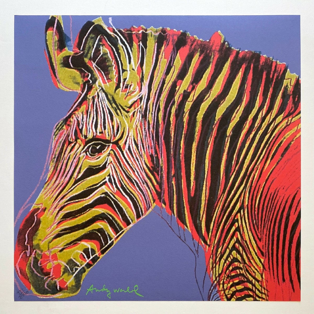 ANDY WARHOL RARE 1986 LMT EDT LRG FINE ART LITHOGRAPH PRINT