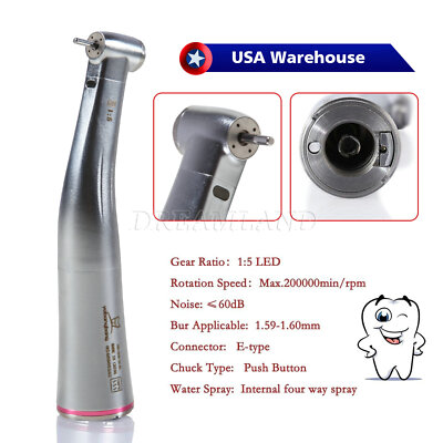 #ad Dental X95L 1:5 Increasing Handpiece Led Fiber Optic Inner Water Spray For NSK $69.00