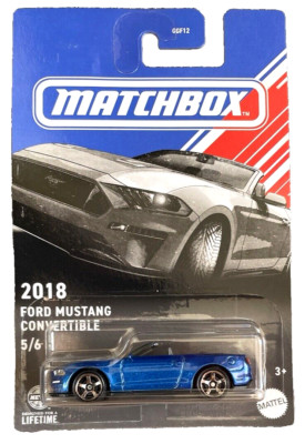 Matchbox 2018 Ford Mustang Convertible 5/6 American 1:64 Modellauto Spielzeug US