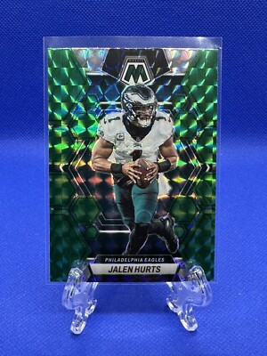 2023 PANINI MOSAIC #192 JALEN HURTS GREEN MOSAIC PRIZM EAGLES COLOR MATCH