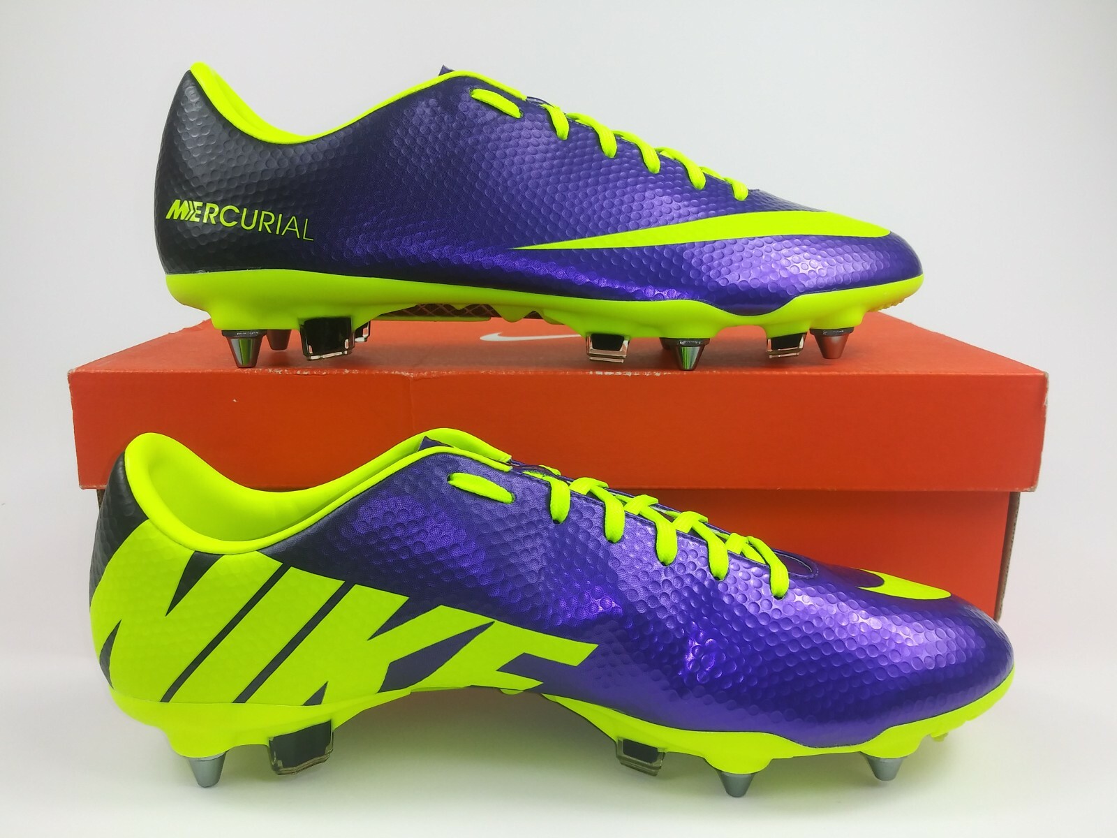 nike mercurial purple and yellow