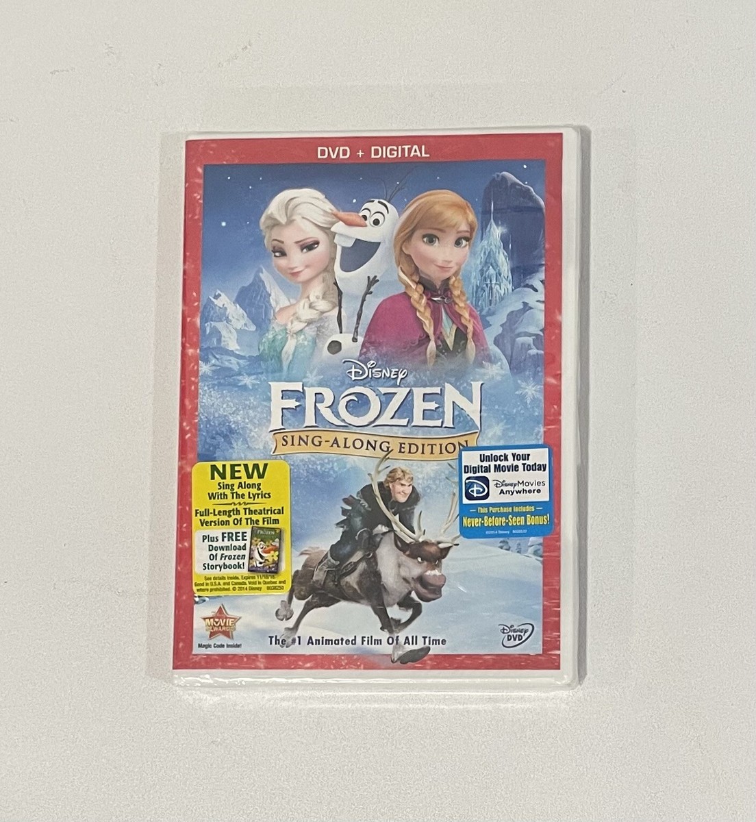 Frozen Sing Along Edition DVD 2014 Animated Disney Movie **BRAND