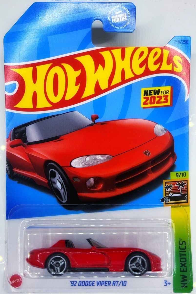 2023 HOT WHEELS EXOTICS 9/10 '92 DODGE VIPER RT/10 RED SUPER RARE