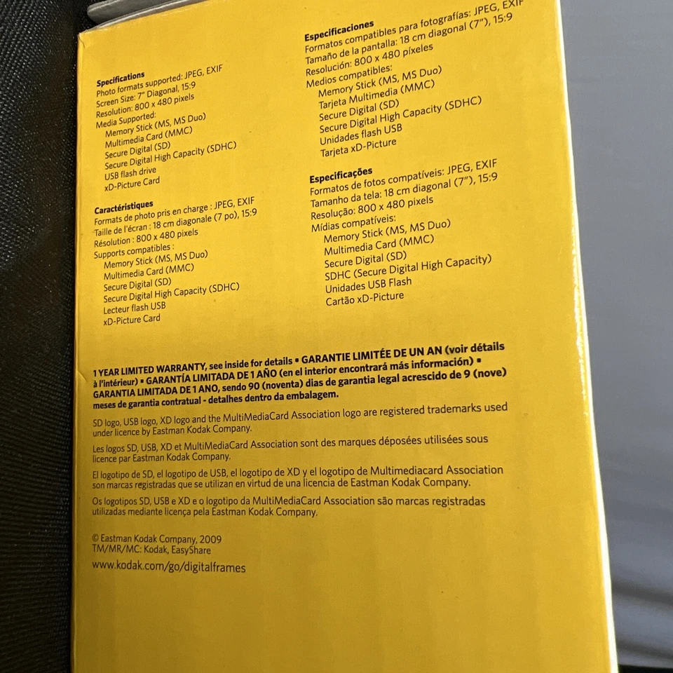 Kodak EasyShare P730 7" Digital Picture Frame NEW - Image 4 of 4