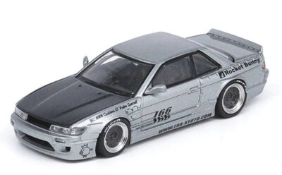 NISSAN Silvia (S13) V1 - Pandem Rocket Bunny - silver - INNO 1:64