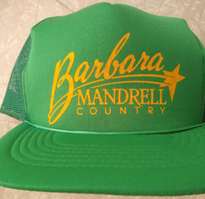 Vintage Barbara Mandrell Country Concert green Snapback trucker hat Cap 80s