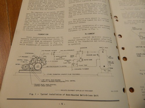 2 WORTHINGTON MANUALS FOR 2 STAGE ANGLE COMPRESSORS V3A2 & V6A2 SEE DESCRIPTION - Picture 6 of 6
