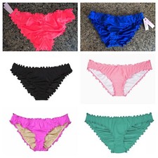 VS VICTORIAS SECRET SWIM RUFFLE RUCHED BUTT BIKINI BOTTOM S M L XL