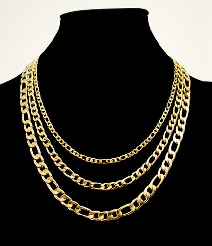 14K gold plated Figaro Chain 