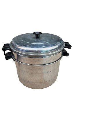 Vintage Comet Aluminum Steamer strainer pasta cooker stock pot pan 3 pieces