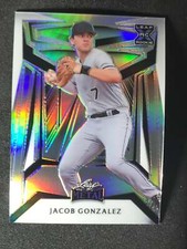 2023 Leaf Metal Baseball Base Silver Prism #66 Jacob Gonzalez XRC 139/189