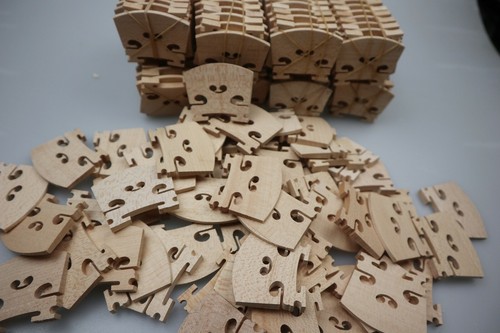 100pcs Good Violin Bridge 4/4 Aged Maple wood, DIY Violin Accessories Parts - Picture 4 of 6