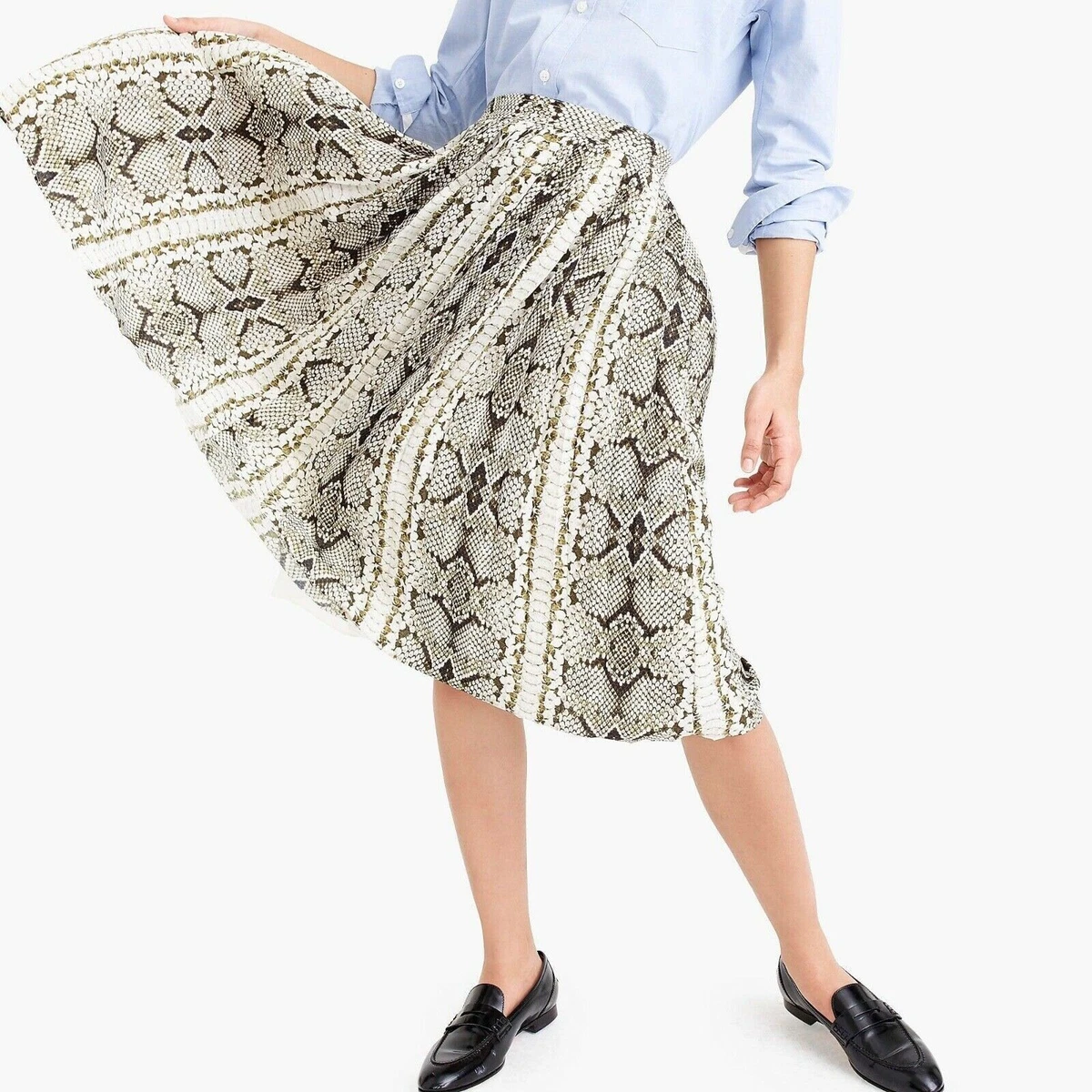 J crew snakeskin clearance skirt