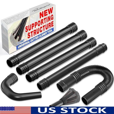 #ad Gutter Cleaning Kit Leaf Blower Up to 11 Feet Universal Fit Attachment New $57.58