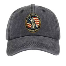 Adjustable Retro Outdoor 1776-2026 USA Patriotic Liberty Hat Unisex Baseball Cap