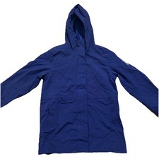 Lands End Squall Jacket Women  s Medium Waterproof Insulated Hooded Rain Parka