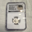 1944 Mercury Dime 10c NGC Brilliant Uncirculated With "Original Bag Fragment"