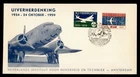 DR WHO 1959 NETHERLANDS FIRST FLIGHT FDC KLM COMBO ANIV R54567