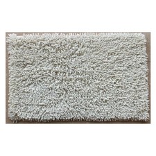 Alfombra De Baño Cuarzo Blanco RICCIO Crema, Modelo 17829, Para Elegancia Y