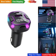 PD  QC3.0 Bluetooth Car Adapter - Hands-Free Calling  Colorful FM Transmitter