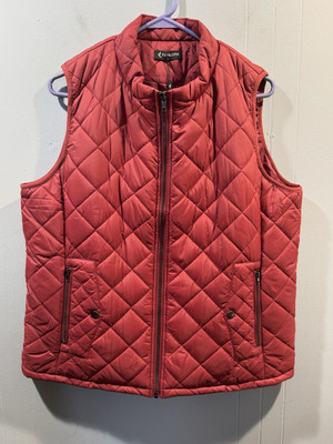 Womens Fuinloth Red Vest Quilted Size Large