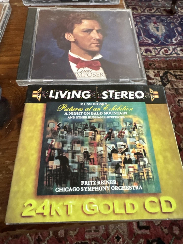 VTG Lot of 9 The Classic Composers CDs Mozart Tchaikovsky Chopin DeBussy Music Foto 4 de 4