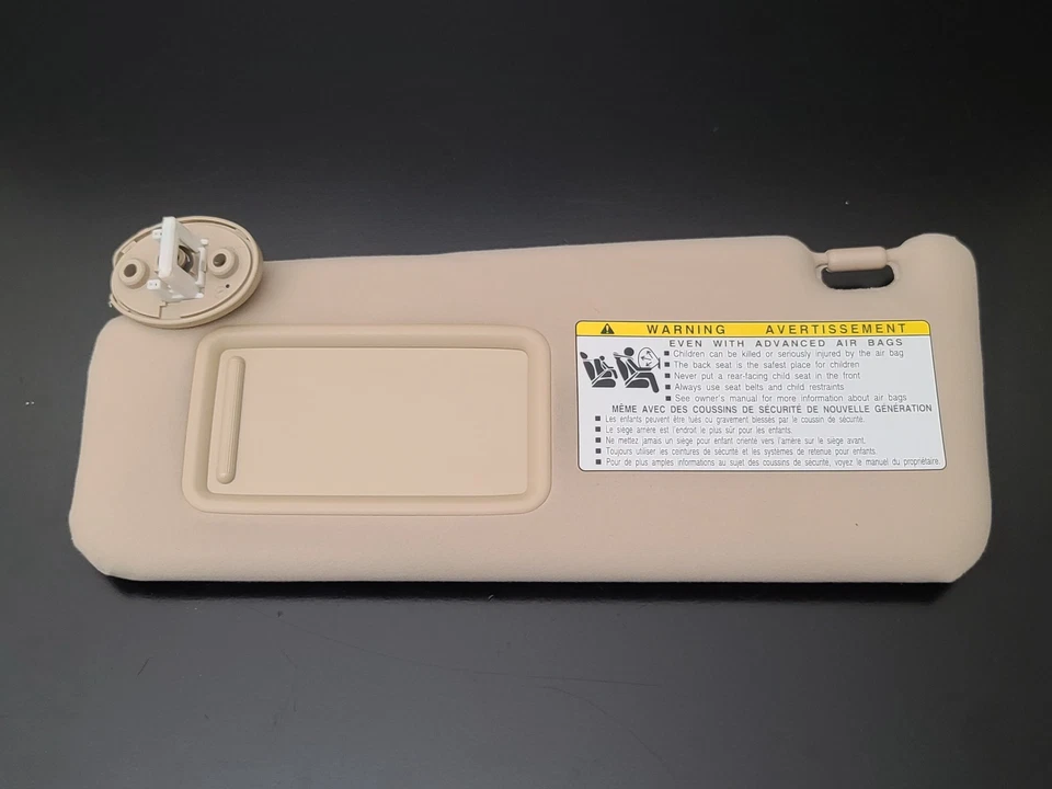 Juego de parasol Lexus IS250 IS350 2006-2013 viseras de conductor pasajero beige tostado Foto 3 de 4