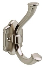  12 Pack 4-1/4" Elegance Garment Hook Satin Nickel
