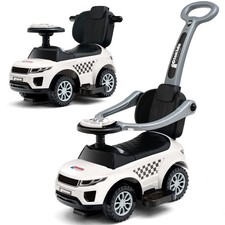 4-in-1 Ride-On Push Car for Toddlers, Stroller with Music, Lights, Storage, Hand
