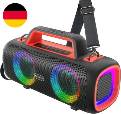 Bluetooth Lautsprecher Tragbar Mit 140W Spitzenleistung, 2 Subwoofer + 2 Tweeter