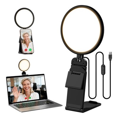 5'' Ring Light for Computer, Eye-Caring & Flicker-Lighting for Zoom Meetings, ...