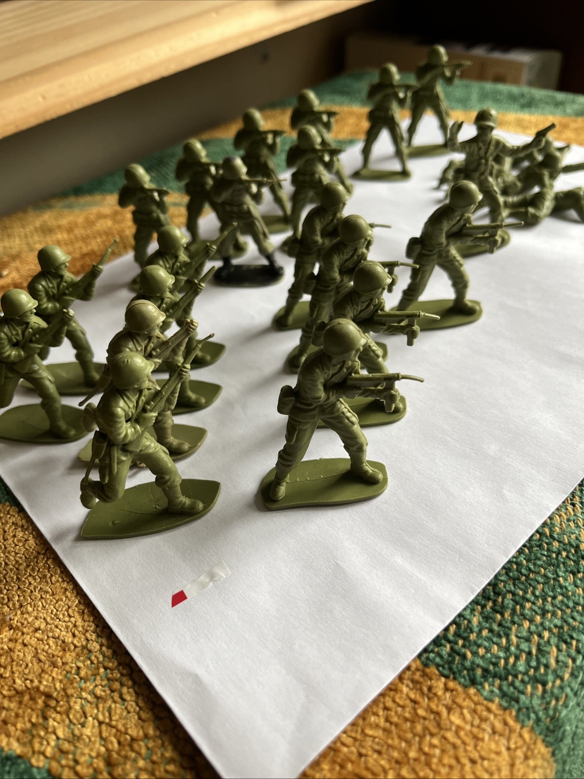 Loose Bundle Of Vintage 1/32 WWII Airfix US Infantry Soldiers x23 Used