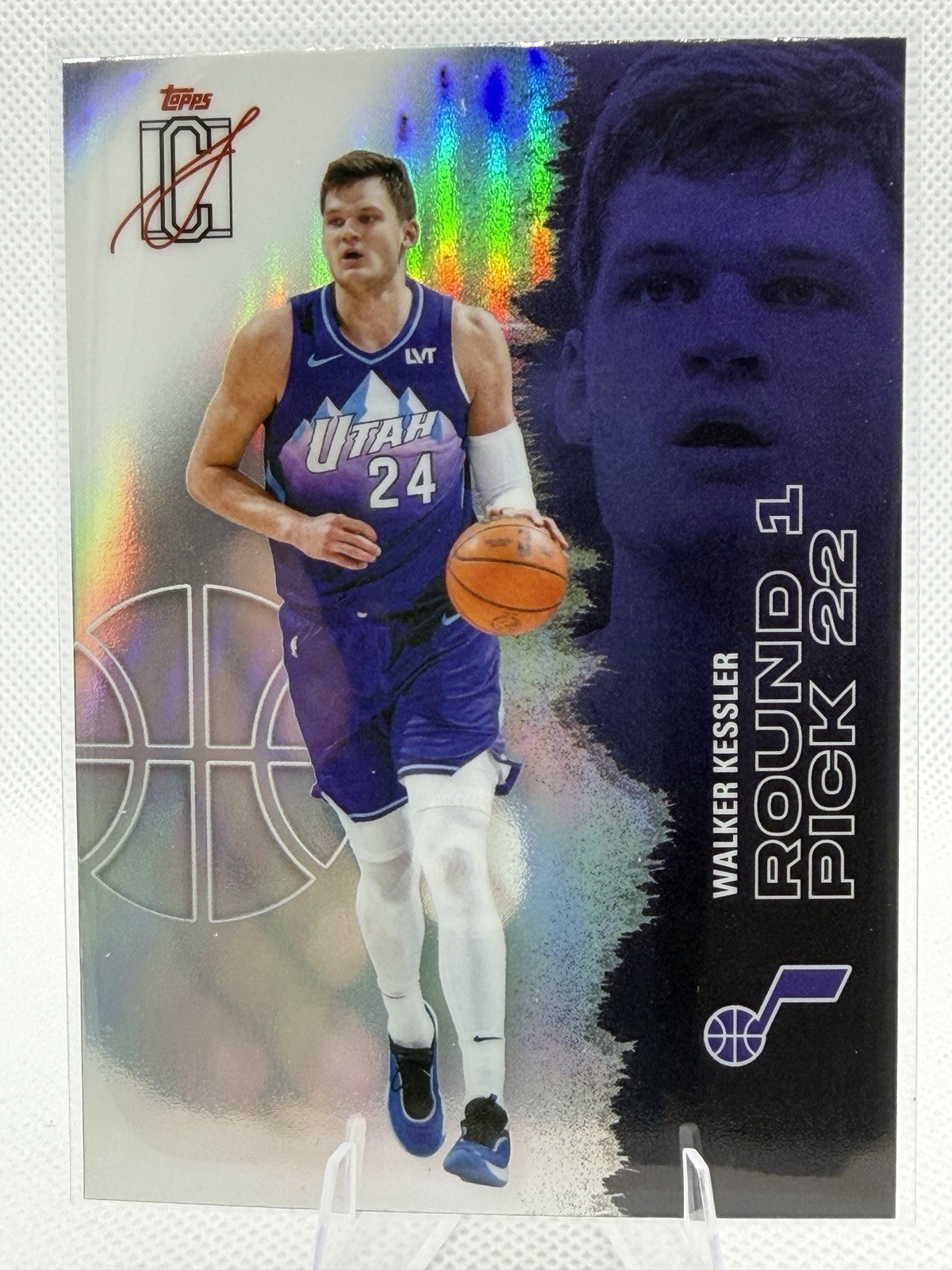2025-26 Topps Signature Class Walker Kessler Utah Jazz #40 Chrome Refractor
