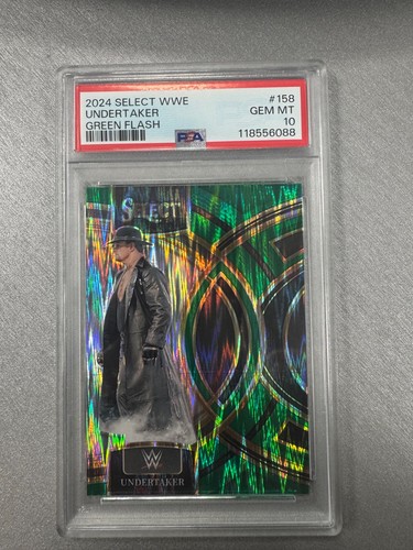 2024 Panini Select WWE Undertaker Green Flash PSA 10 (Pop 1)