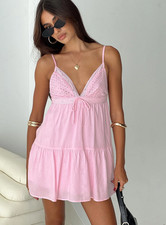 NWT princess polly Nicoletta Mini Dress Light Pink