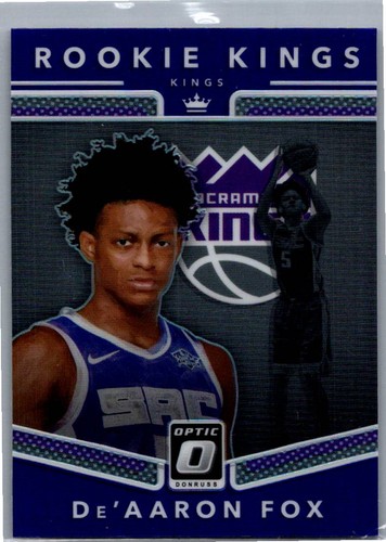 DE'Aaron Fox [Purple] #5 2017 Panini Donruss Optic Rookie Kings card